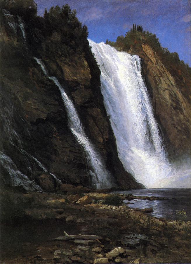 Albert Bierstadt Oil Painting Waterfall - Click Image to Close